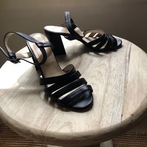 Black leather Maryam Nassir Zadeh Palma heels